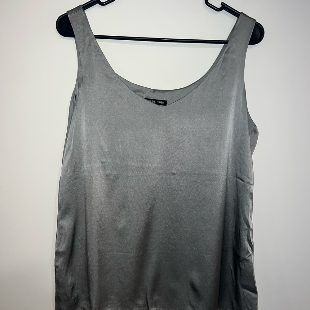 Eileen Fisher Gray Sleeveless Tank Top